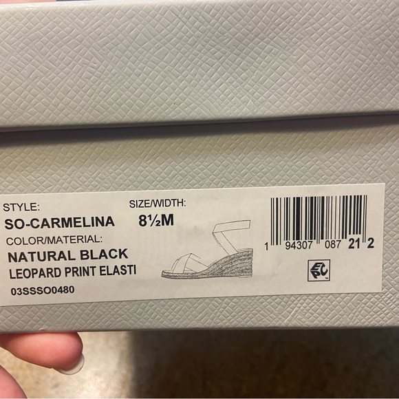 Leopard Wedge Sandals - Picture 3 of 3